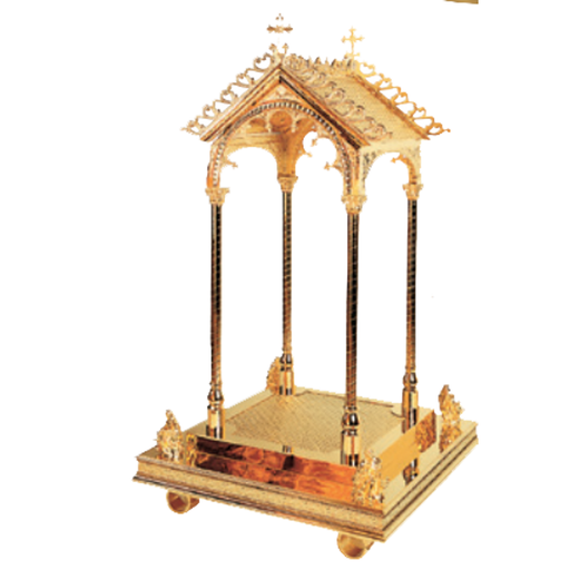 Molina 940 Gold Plated Brass Baldacchino Altar Canopy, product photograph 1