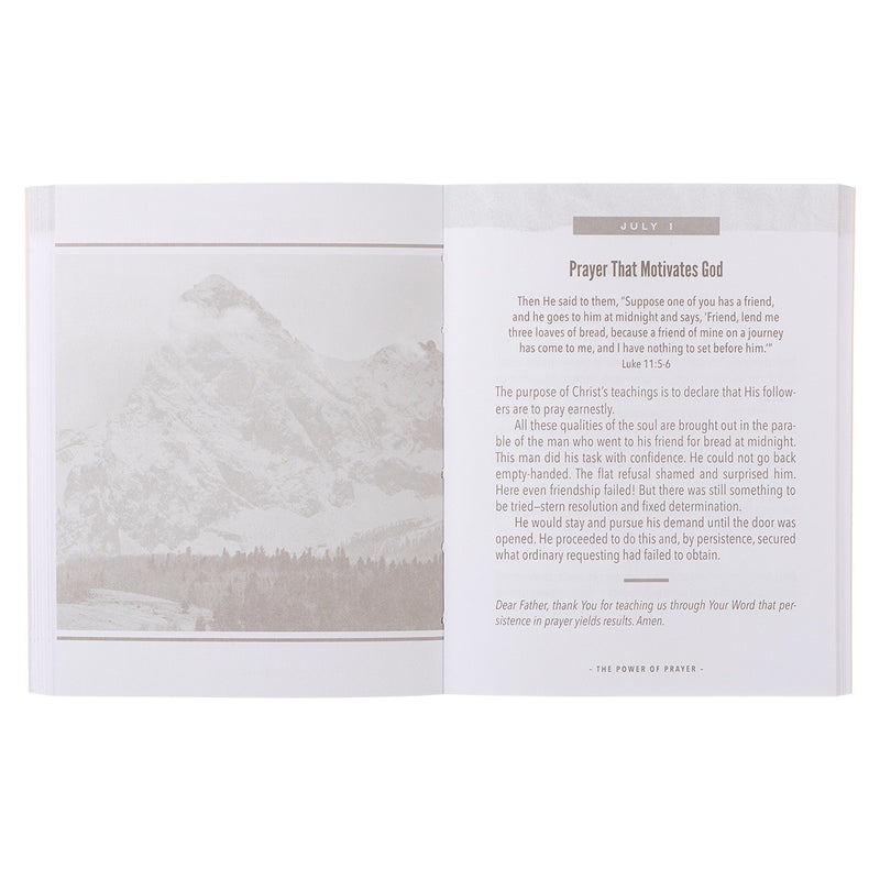 The Power of Prayer Brown Softcover One-minute Devotions