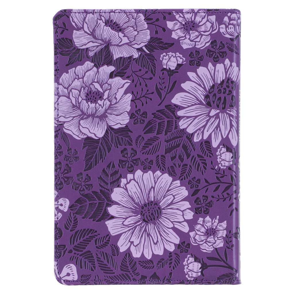 Purple Faux Leather Pocket Devotional for Girls