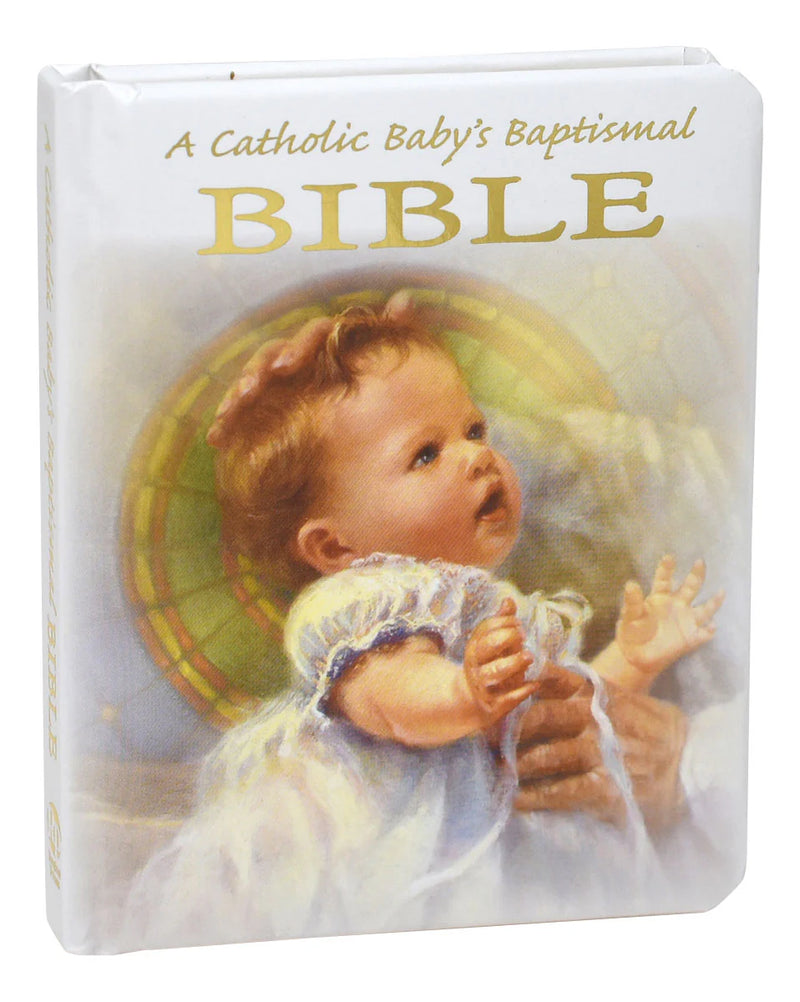 A Catholic Baby's Baptismal Bible with Certificate & Family Record Pages
