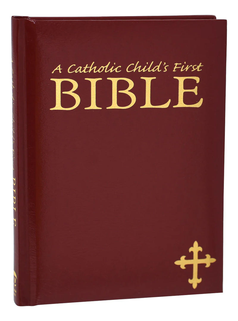 Catholic Child's First Bible, Burgundy | Catholic Book Publishing
