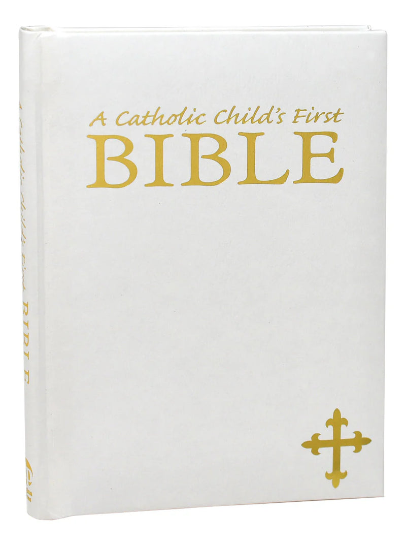 A Catholic Child's First Bible, White Gift Edition, Catholic Book Publishing