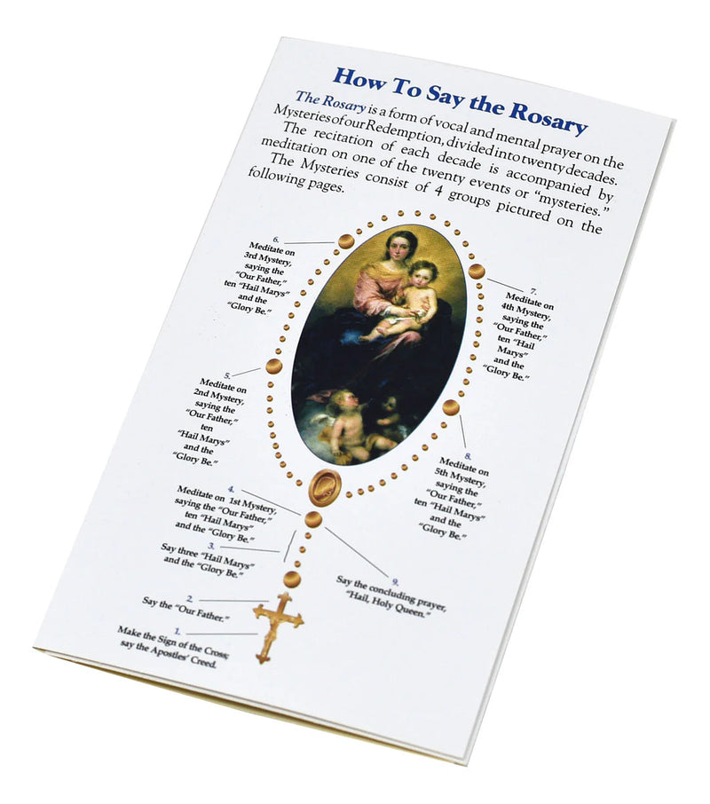 How to Pray the Rosary Pamphlet | Catholic Rosary Prayer Guide by Catholic Book Publishing