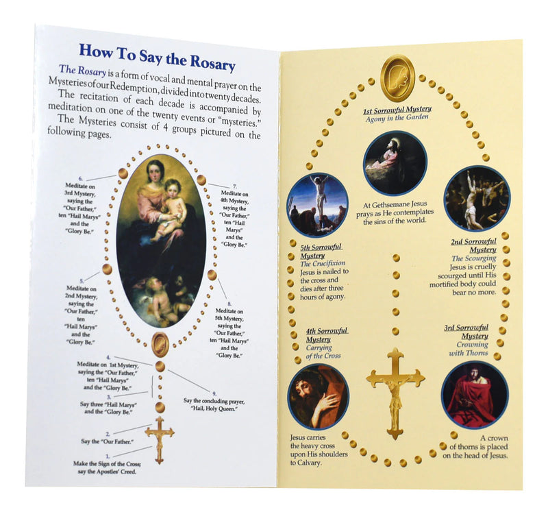 How to Pray the Rosary Pamphlet | Catholic Rosary Prayer Guide by Catholic Book Publishing