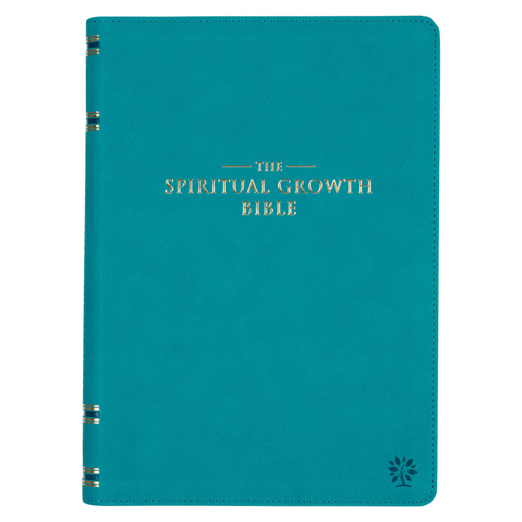 Teal Faux Leather Spiritual Growth Bible