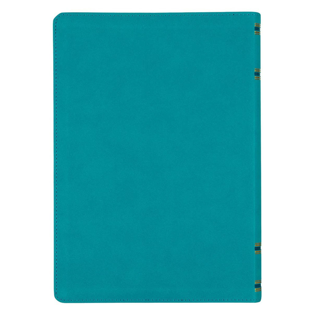 Teal Faux Leather Spiritual Growth Bible