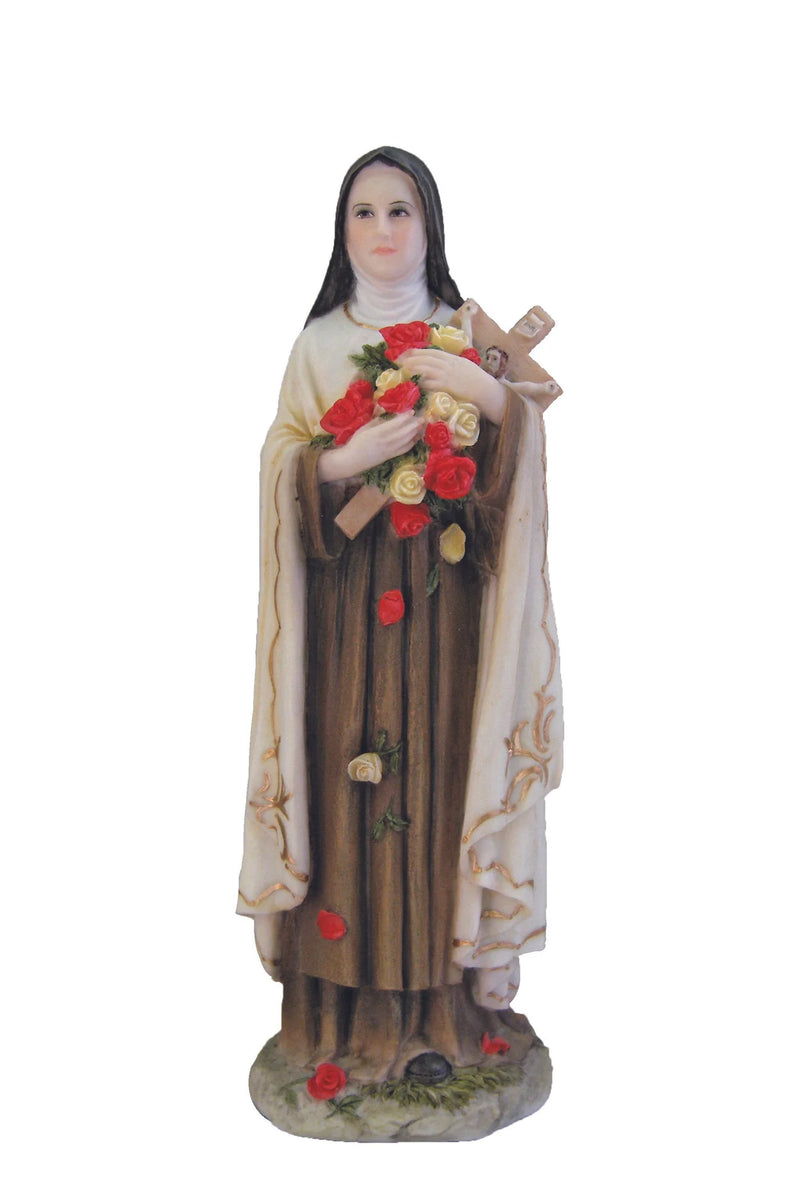 Hand-Painted St. Therese of Lisieux Statue | Goldscheider of Vienna