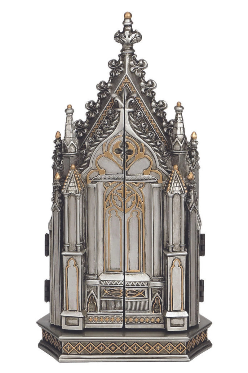 Calvary Triptych in Bronze or Pewter | Goldscheider of Vienna