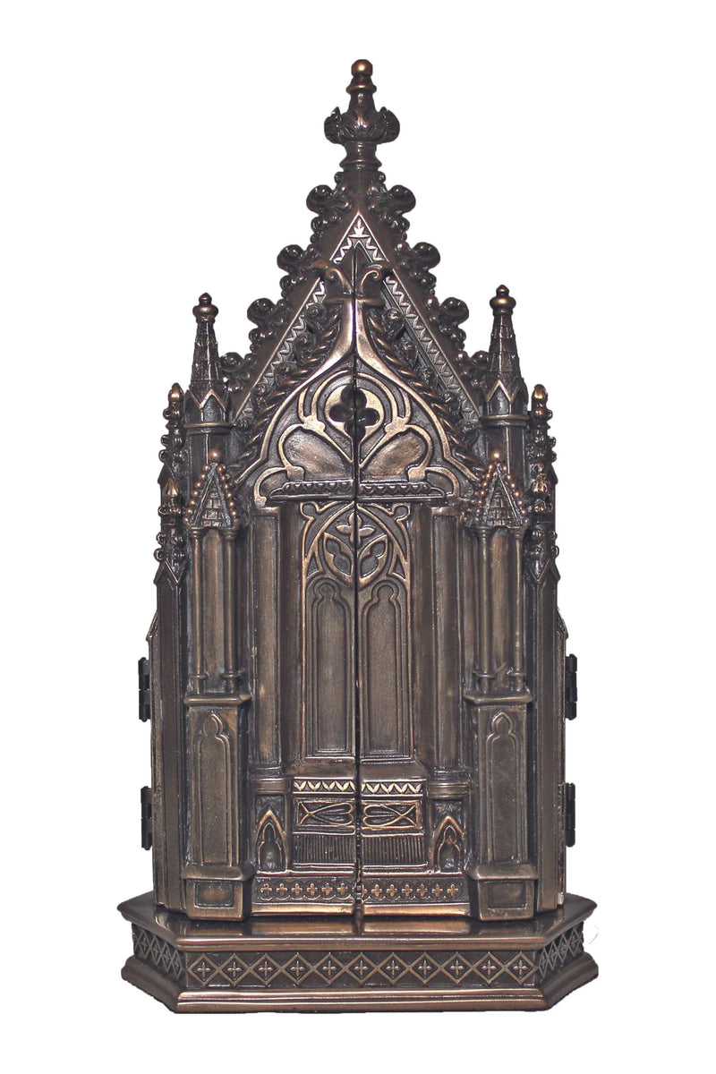 Calvary Triptych in Bronze or Pewter | Goldscheider of Vienna