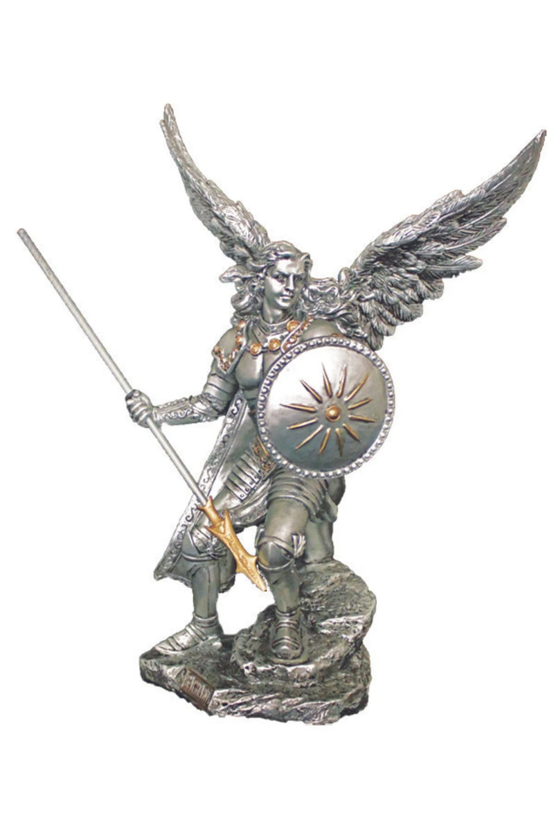 St. Raphael the Archangel Bronze Statue | Goldscheider of Vienna