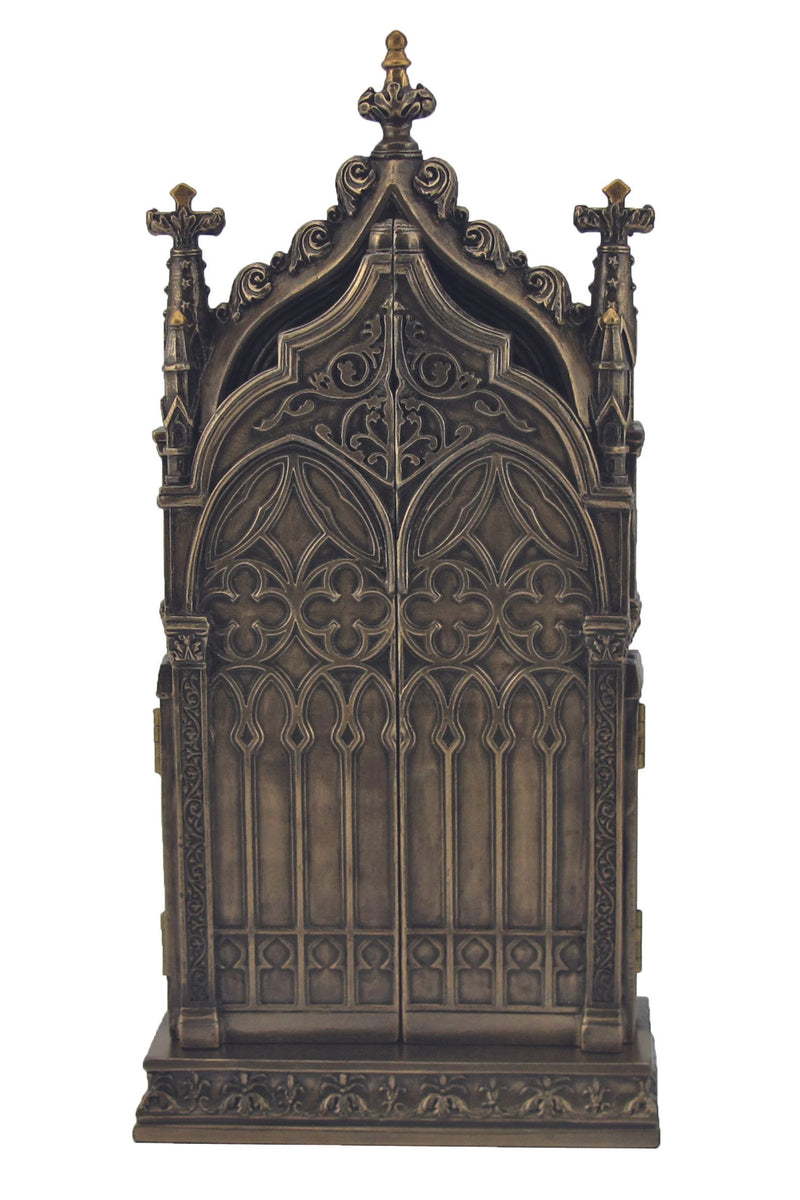 Nativity Triptych in Hand-Painted Bronze | Goldscheider of Vienna