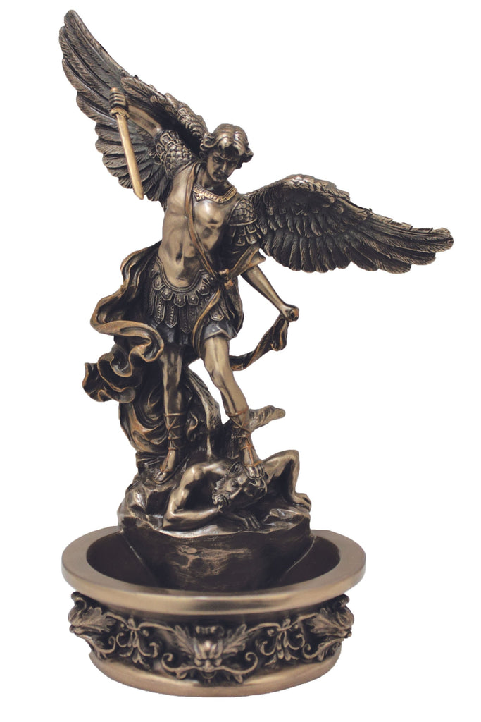Michael - St. Michael the Archangel Holy Water Font 8"