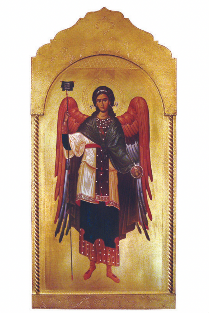 Archangel St. Michael Florentine Plaque - Goldscheider