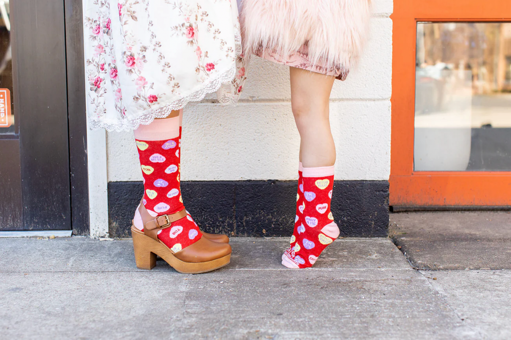 Socks - Valentine's Day Candy Hearts Socks (Kids)