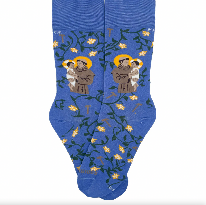 St. Anthony Socks - Patron Saint Socks | Sock Religious