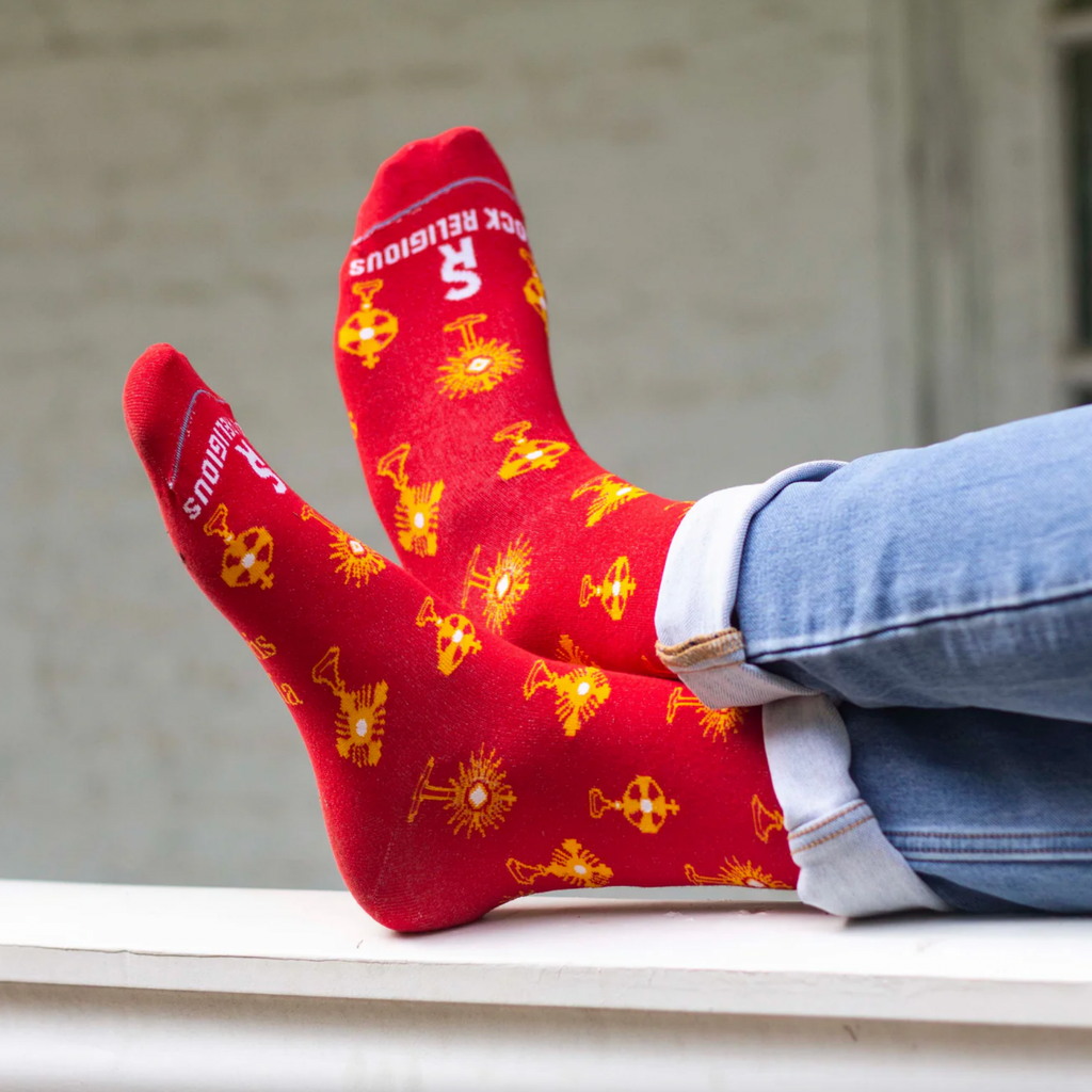 Socks - Monstrance Socks Red (Adult)