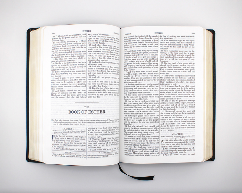 Douay-Rheims Bible in Leather (Personalizable!)