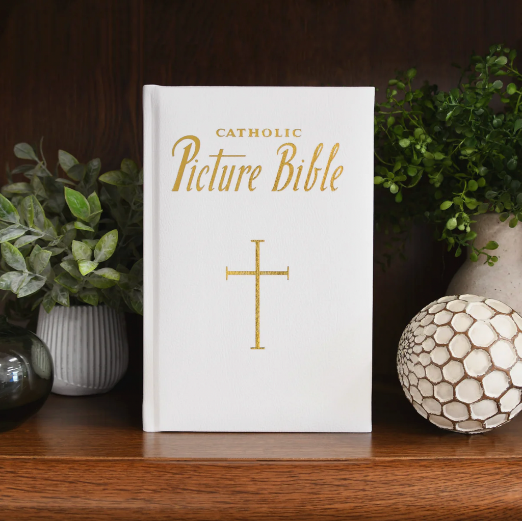 New Catholic Picture Bible (White)