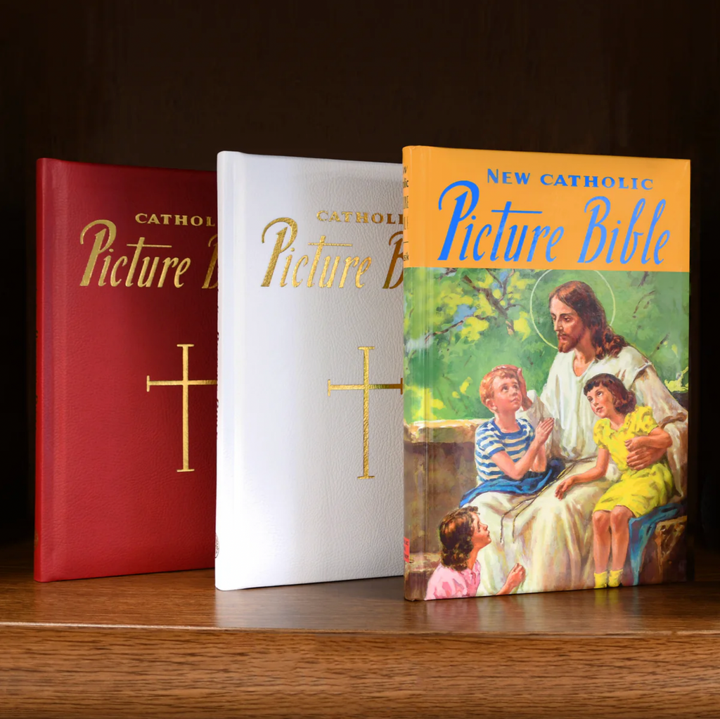 New Catholic Picture Bible (White)