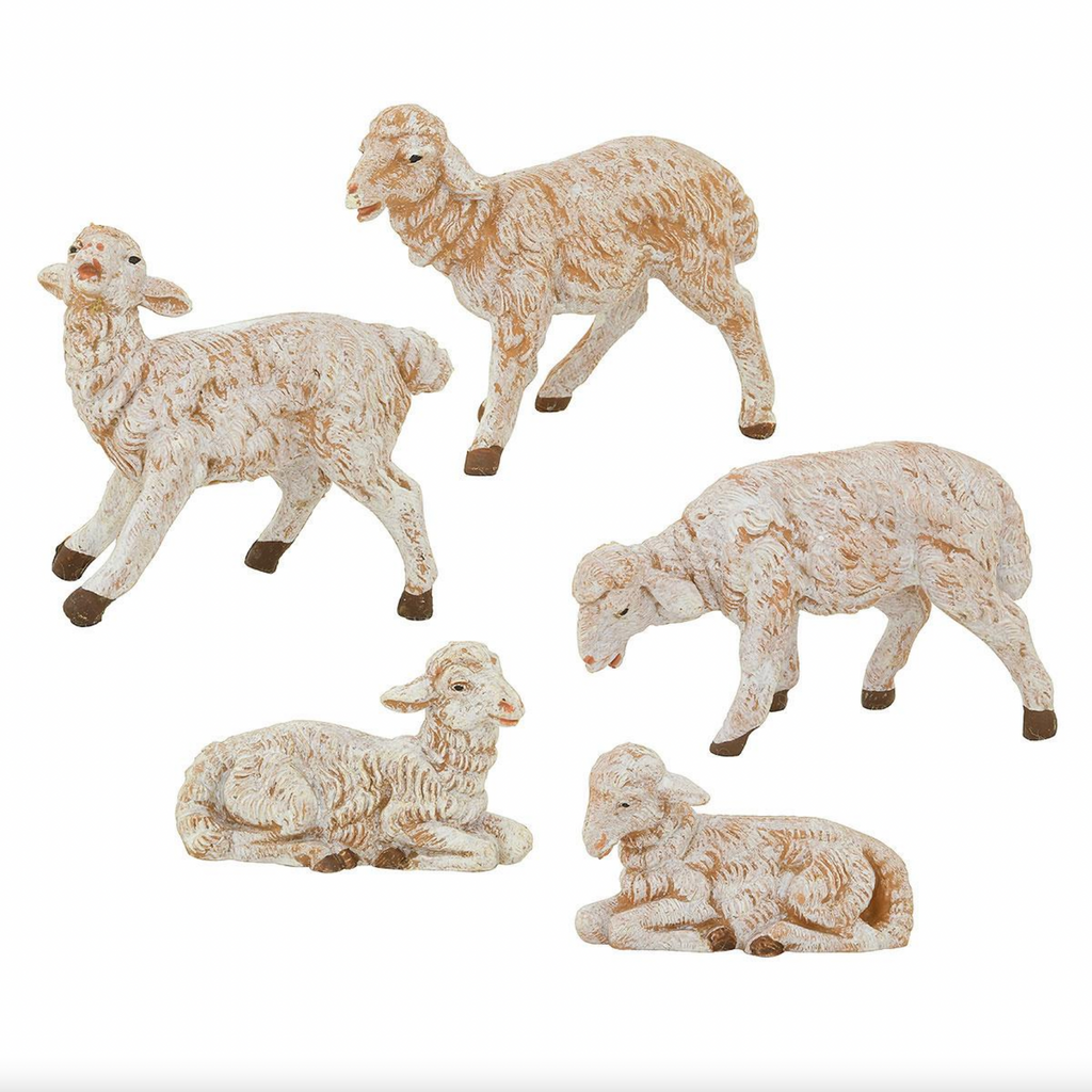 5 White Sheep 5" Scale