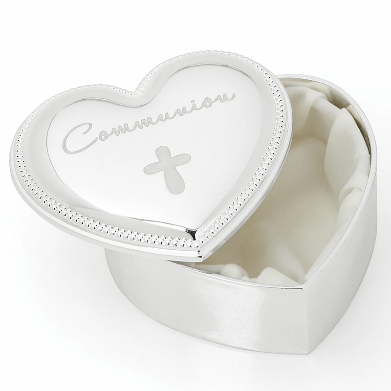 Heart-shaped First Communion Keepsake Box | Caroline Collection