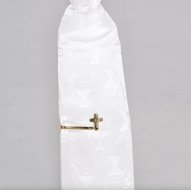 First Communion Tie and Tie Bar Set for Boys | Roman