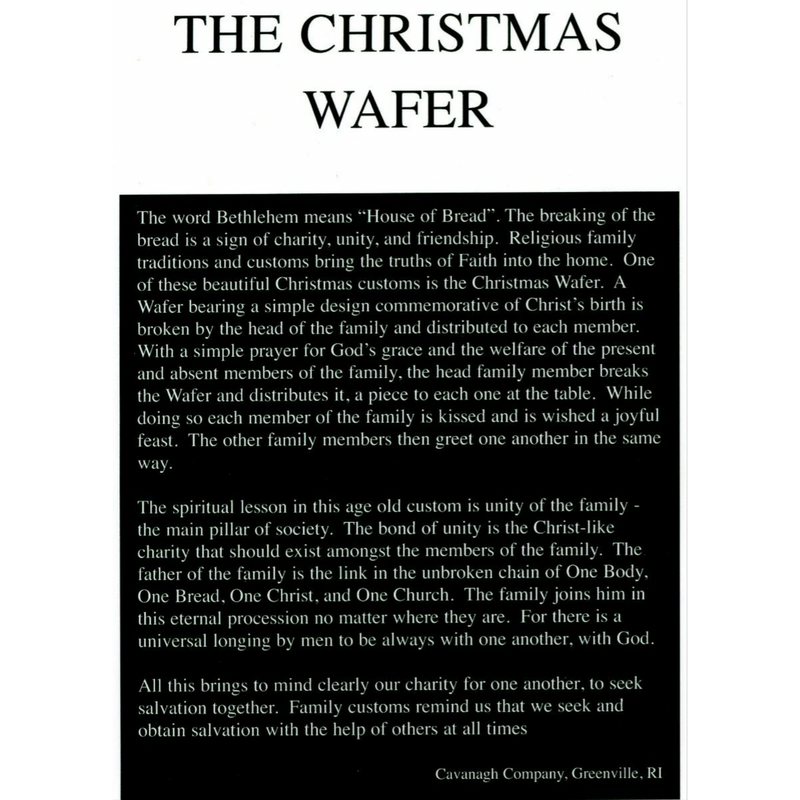 Oplatki Christmas Wafers, 4 per Envelope | Cavanagh Company