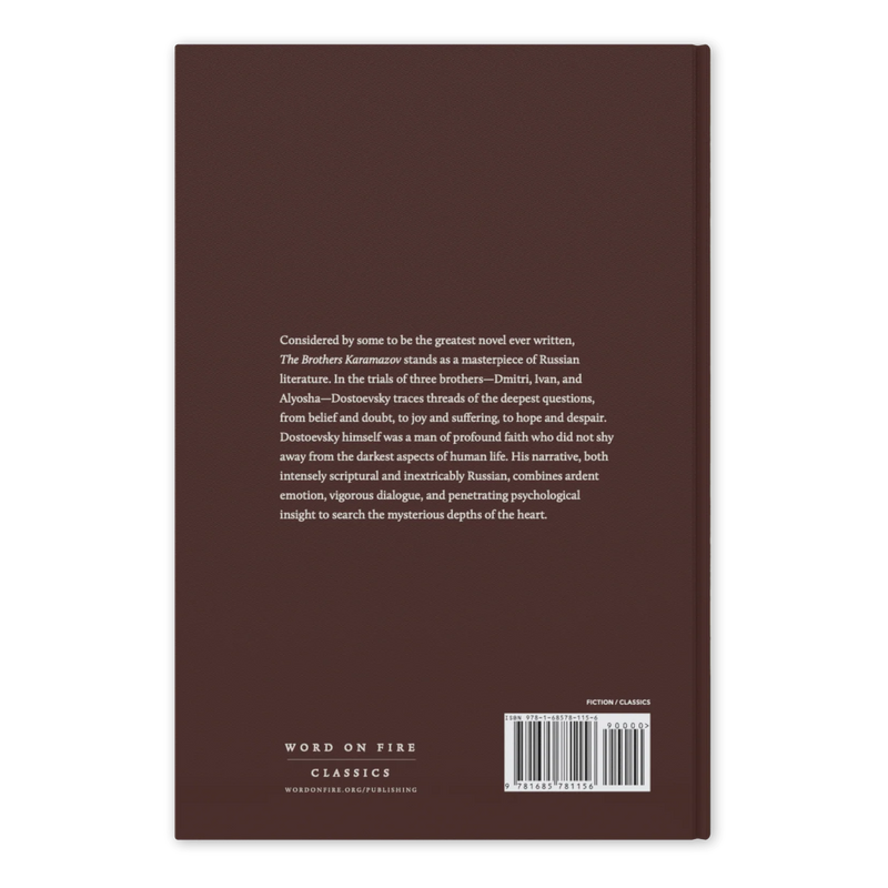 The Brothers Karamazov – Dostoevsky | Word on Fire Classics Hardcover