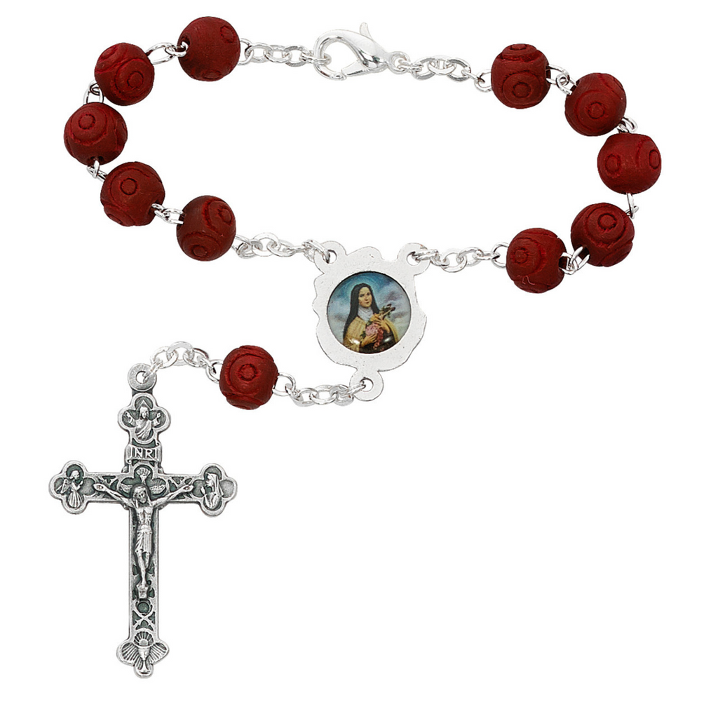 Auto Rosary - St. Thérèse of Liseux Car Rosary