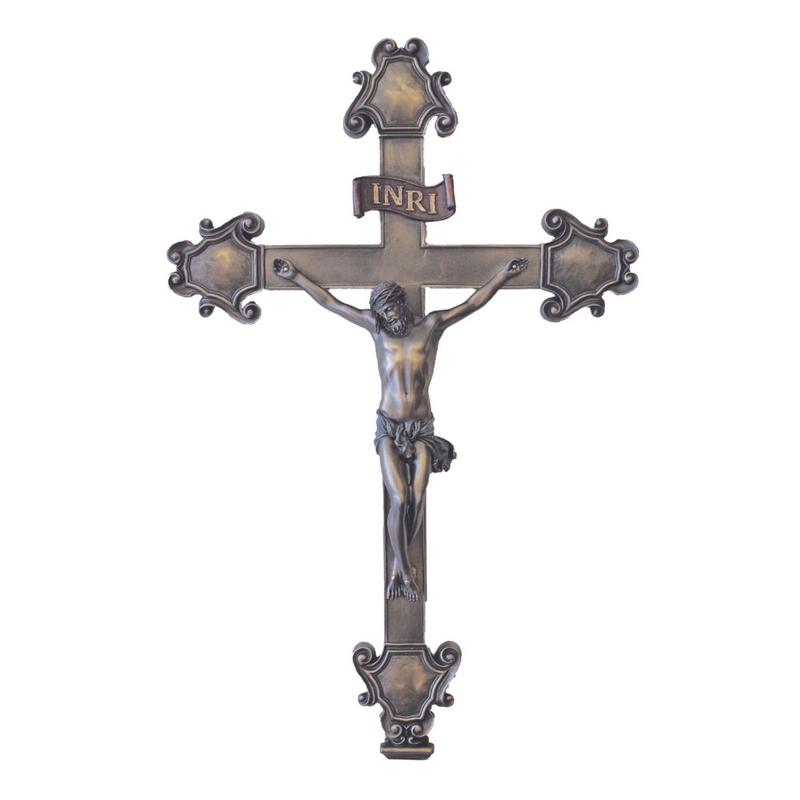 Crucifix 15.75" | Cold-Cast Bronze | Goldscheider Veronese