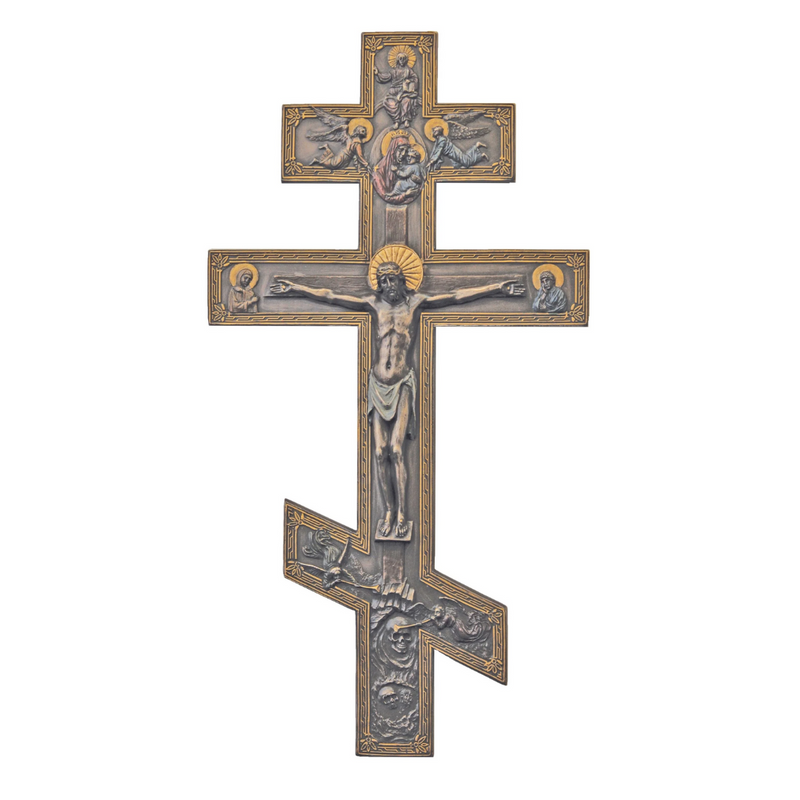 Byzantine Crucifix in Bronze | 9x17.5" | Veronese Collection