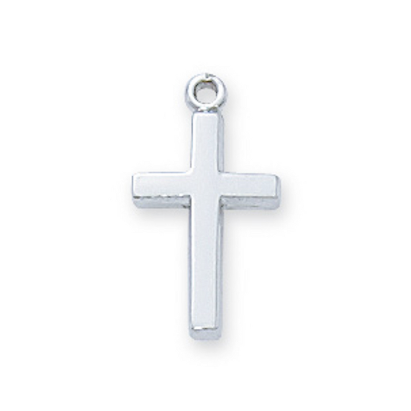 Sterling Silver Cross Necklace for Baby 13"