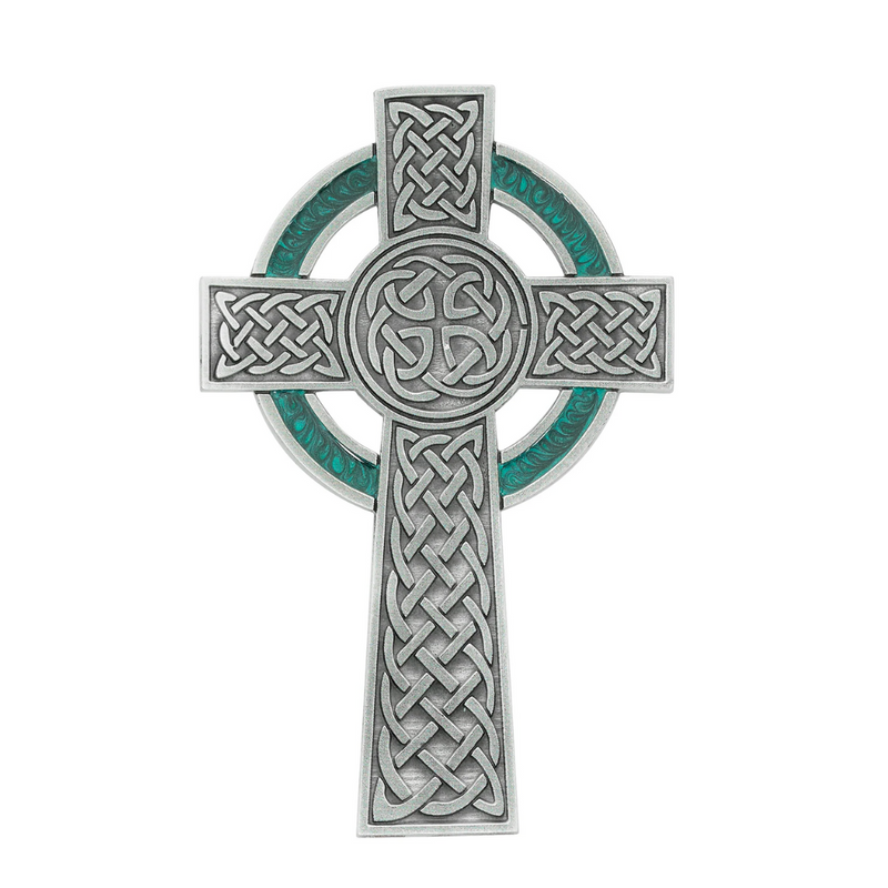 Irish Cross - 5 1/2" Pewter Cross, Boxed