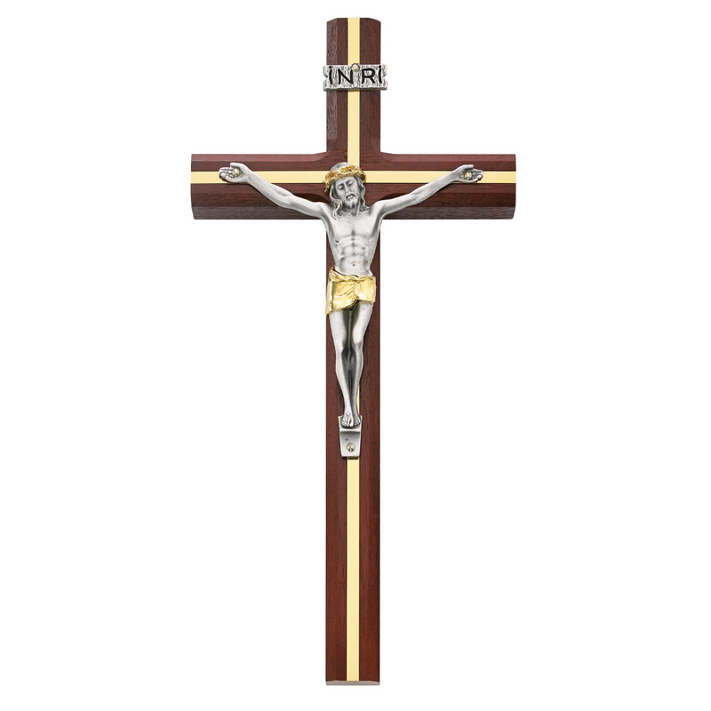 Crucifix - 10" Cherry Crucifix, Boxed