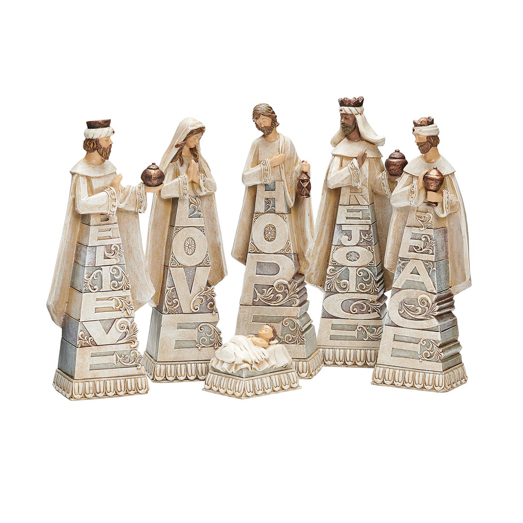 Nativity Stacked 8.25"H 6pc set