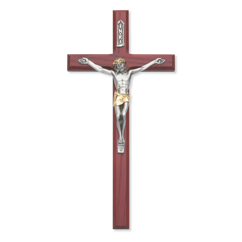 Crucifix - 10" Cherry Crucifix, Boxed