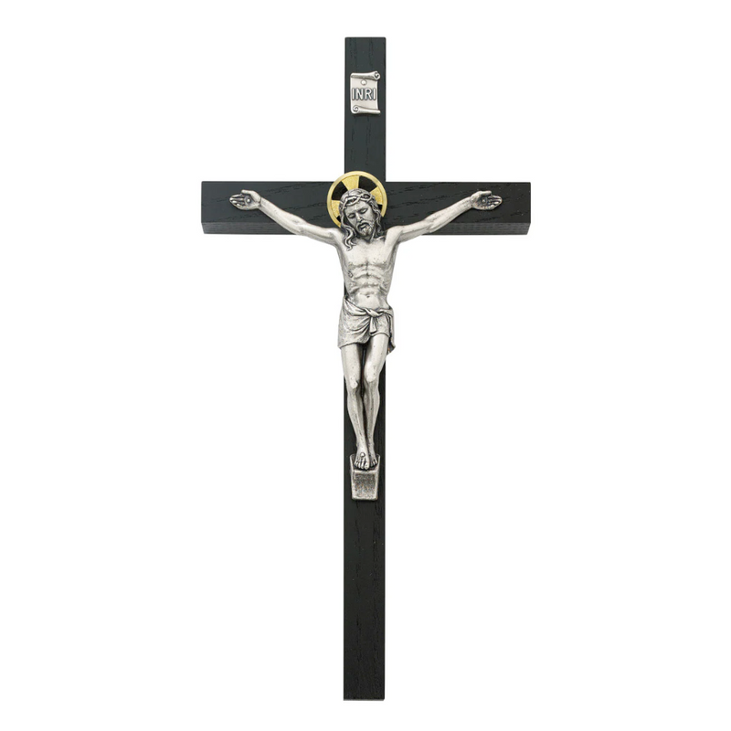 Crucifix - 8" Black Crucifix, Boxed