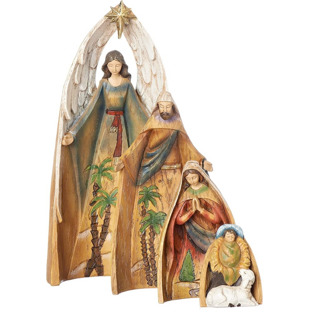 Nesting Nativity 11"H 4pc set