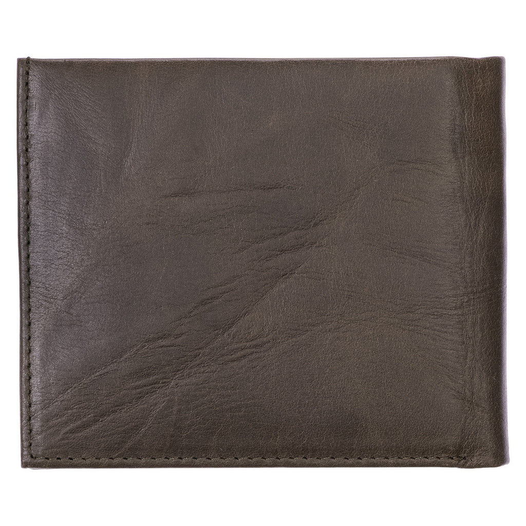 With God All Things Are Possible Brown Genuine Leather Wallet - Matthew 19:26