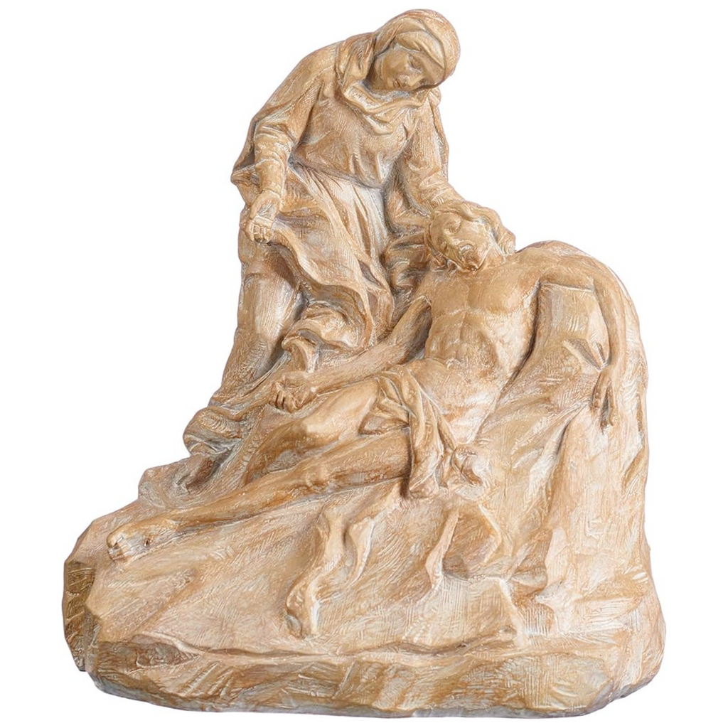 La Pieta with Carved Finish 8"H