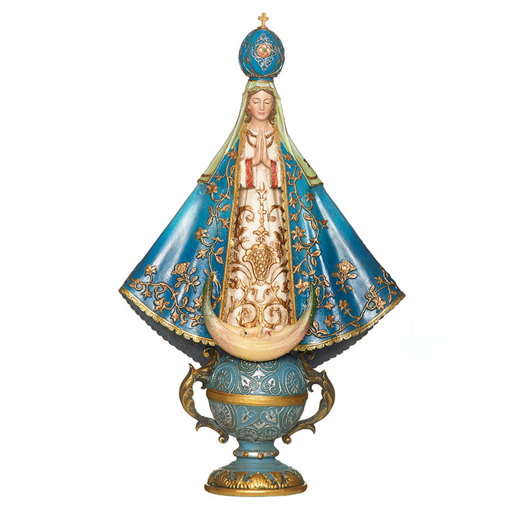 Virgin of San Juan de Lagos Statue 14"H