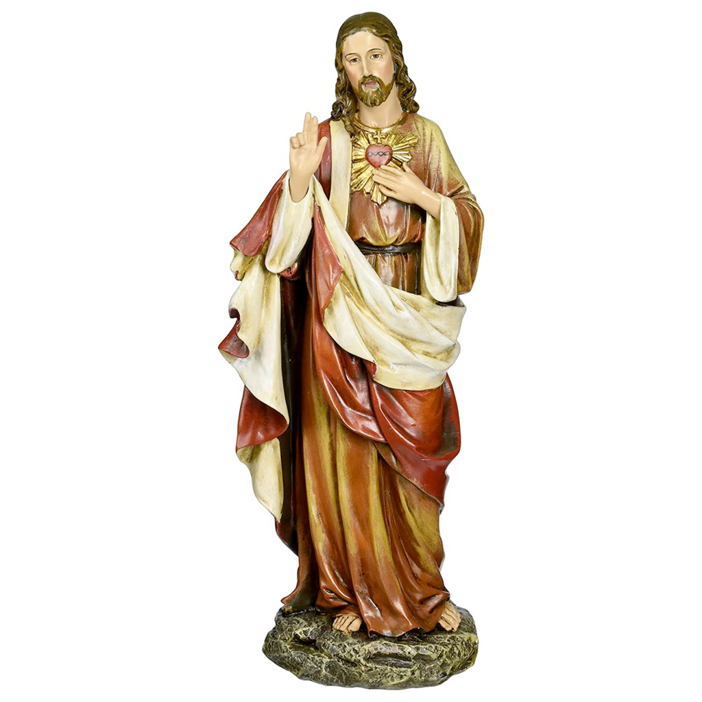 Sacred Heart of Jesus Statue 10.25"H