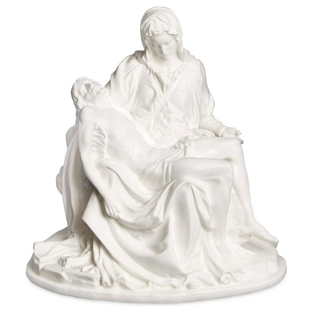 Pieta Statue in White 8"H