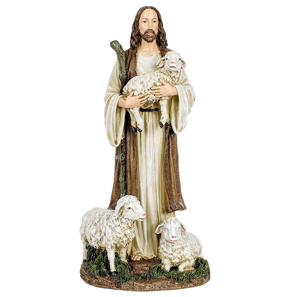 Good Shepherd Statue 12"H