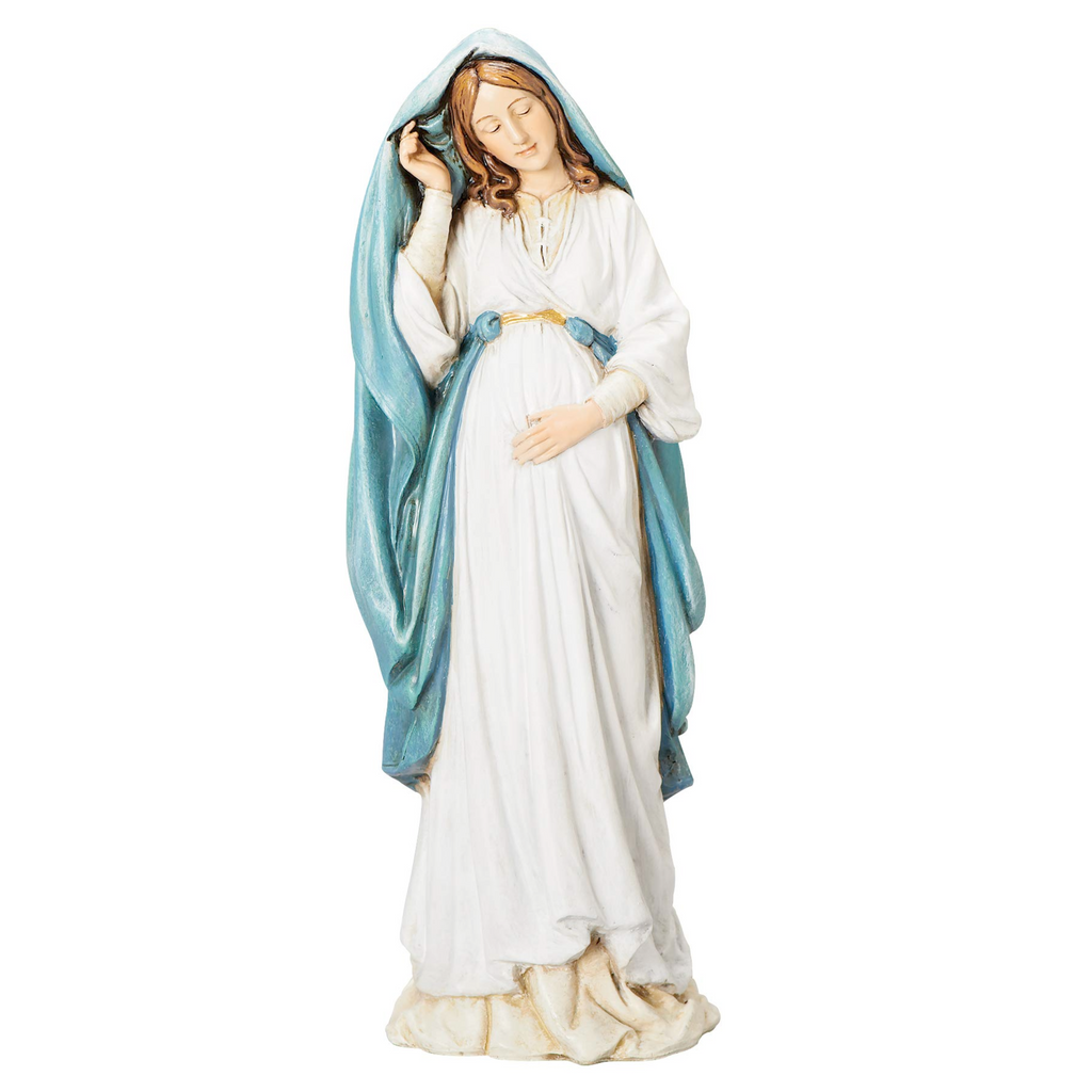 Pregnant Madonna Statue 6"H