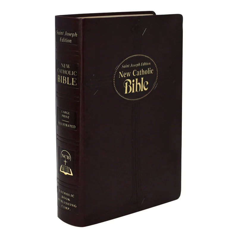 St. Joseph New Catholic Bible (NCB) Large Type Edition, Burgundy Faux Leather