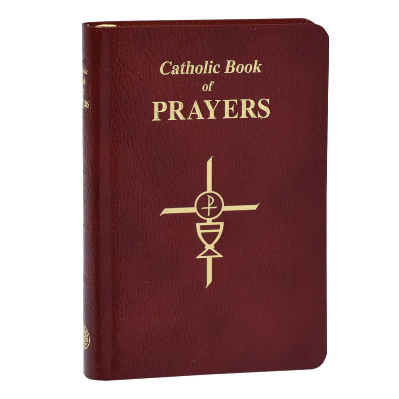 Catholic Book of Prayers, Burgundy Leather Edition, Giant Type