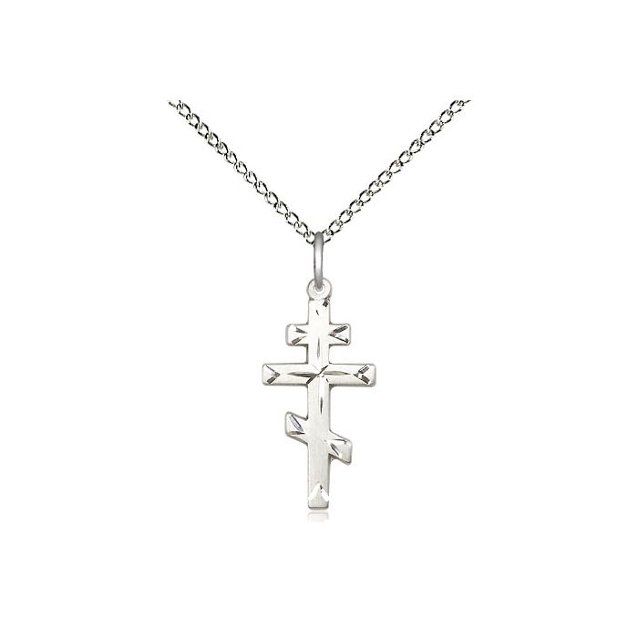 St. Andrew Cross Sterling Silver Necklace with 18" Chain | Bliss