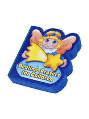 Children's book titled 'Bedtime Prayers for Children' with a cartoon angel on a blue background
