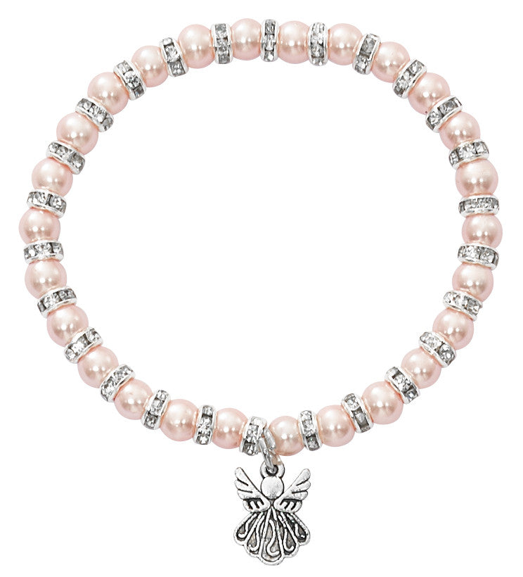 Bracelet - 5.5" Pink Pearl Stretch Bracelet